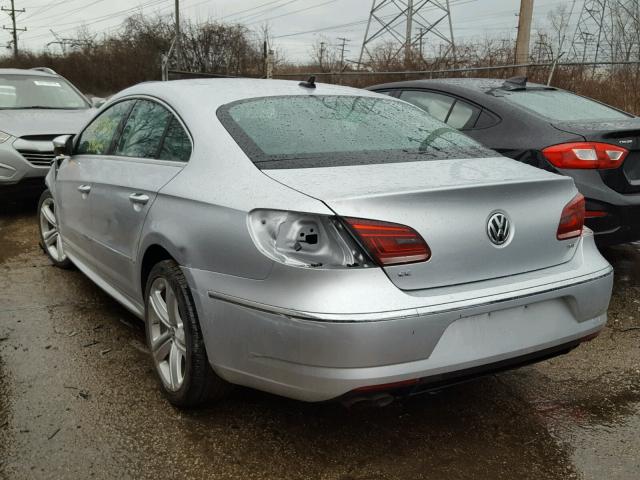 WVWBN7AN9GE515489 - 2016 VOLKSWAGEN CC BASE SILVER photo 3