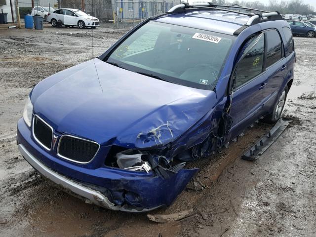 2CKDL63F766031041 - 2006 PONTIAC TORRENT BLUE photo 2