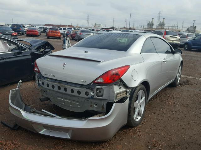 1G2ZH361074255188 - 2007 PONTIAC G6 GT SILVER photo 4