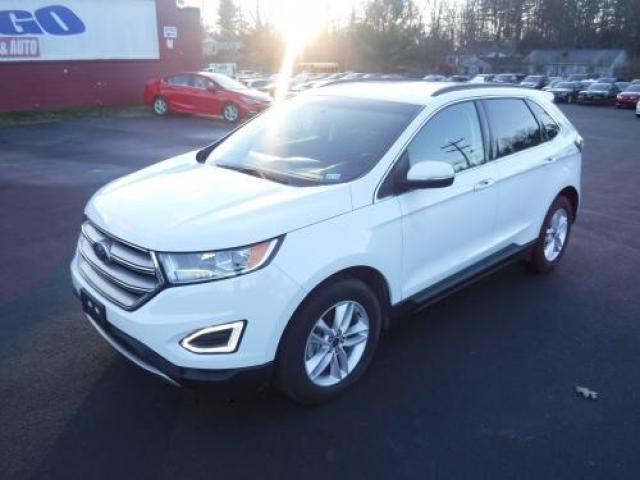 2FMTK3J89FBB20685 - 2015 FORD EDGE SEL WHITE photo 1