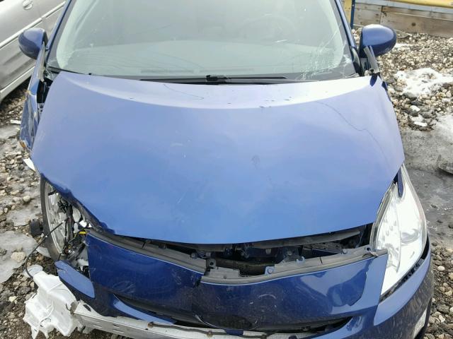 JTDKN3DU8A0208931 - 2010 TOYOTA PRIUS BLUE photo 7