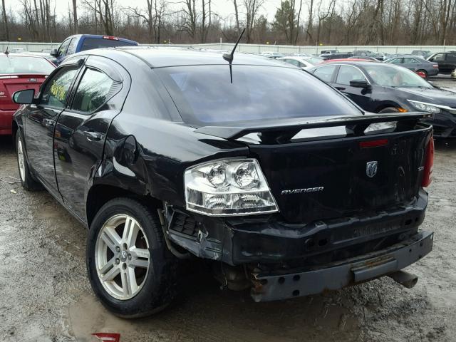 1B3LC56J78N256492 - 2008 DODGE AVENGER SX BLACK photo 3