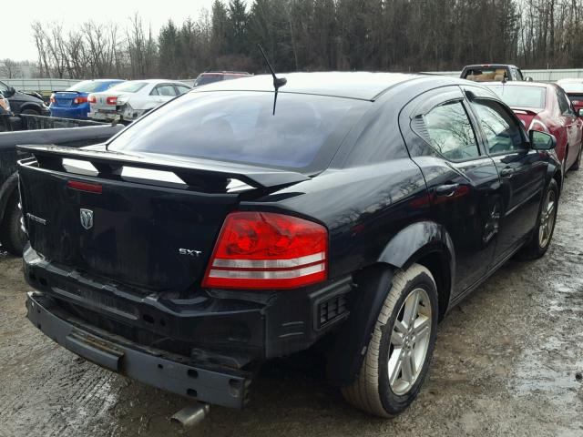 1B3LC56J78N256492 - 2008 DODGE AVENGER SX BLACK photo 4