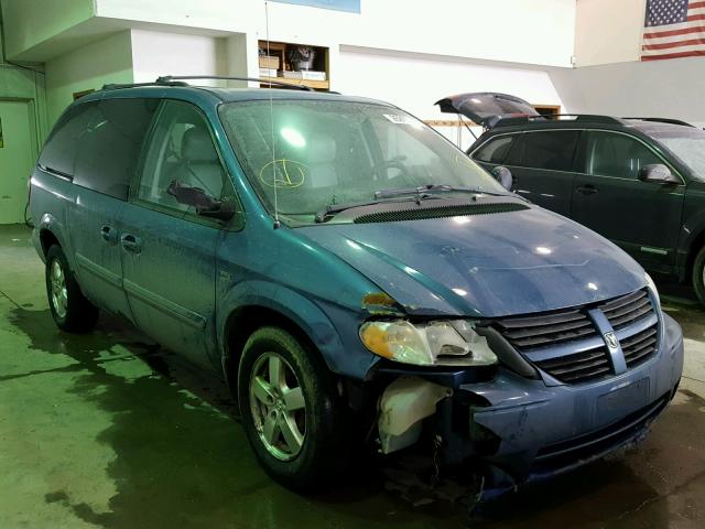 2D4GP44L16R685018 - 2006 DODGE GRAND CARA BLUE photo 1