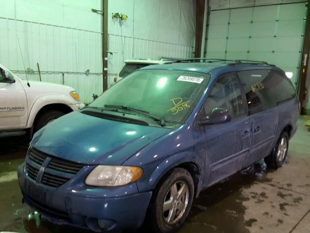 2D4GP44L16R685018 - 2006 DODGE GRAND CARA BLUE photo 2