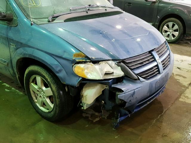 2D4GP44L16R685018 - 2006 DODGE GRAND CARA BLUE photo 9