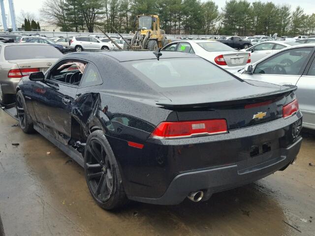 2G1FD1E31F9307417 - 2015 CHEVROLET CAMARO LT BLACK photo 3