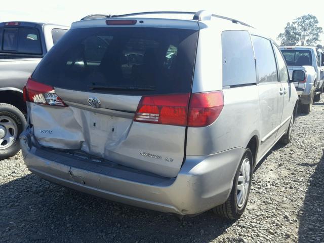 5TDZA23C05S346981 - 2005 TOYOTA SIENNA CE SILVER photo 4