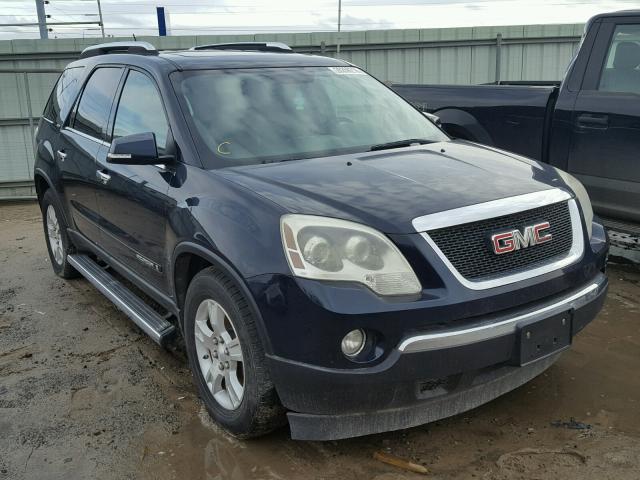 1GKEV33768J280809 - 2008 GMC ACADIA SLT BLUE photo 1