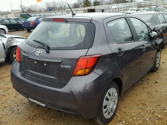 VNKKTUD34GA060449 - 2016 TOYOTA YARIS L GRAY photo 4