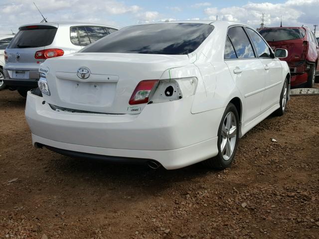 4T1BK3EK2AU605108 - 2010 TOYOTA CAMRY SE WHITE photo 4