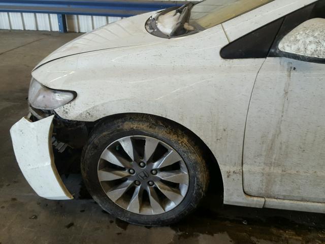 2HGFG12819H500872 - 2009 HONDA CIVIC EX თეთრი ფოტო 9