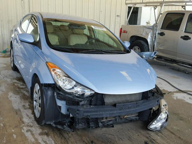 KMHDH4AE2DU601612 - 2013 HYUNDAI ELANTRA GL BLUE photo 1