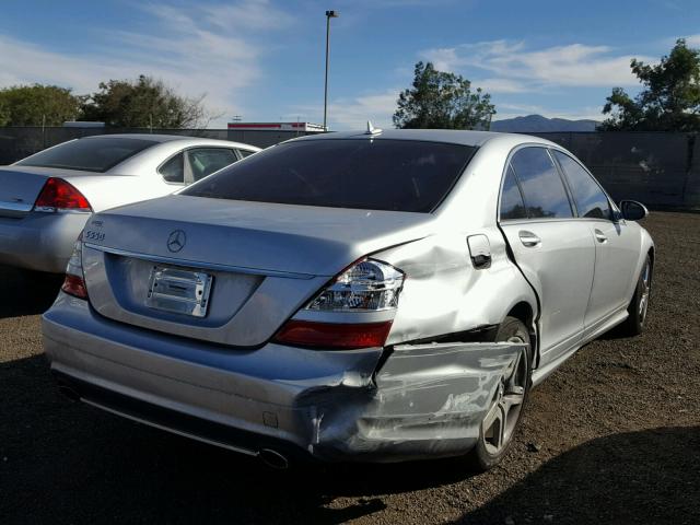 WDDNG71X48A207105 - 2008 MERCEDES-BENZ S 550 SILVER photo 4