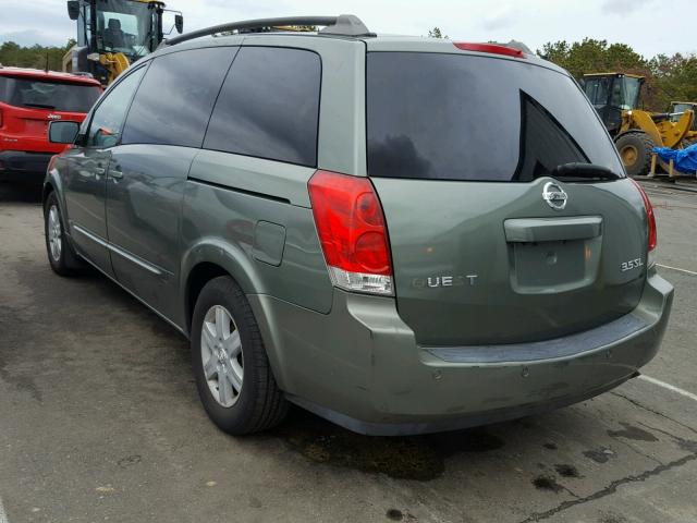 5N1BV28U46N101062 - 2006 NISSAN QUEST S GRAY photo 3