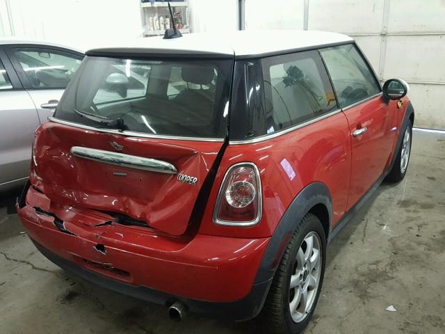 WMWSU3C58CT366939 - 2012 MINI COOPER RED photo 4