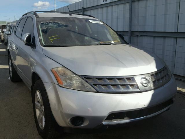 JN8AZ08W87W662147 - 2007 NISSAN MURANO SL SILVER photo 1