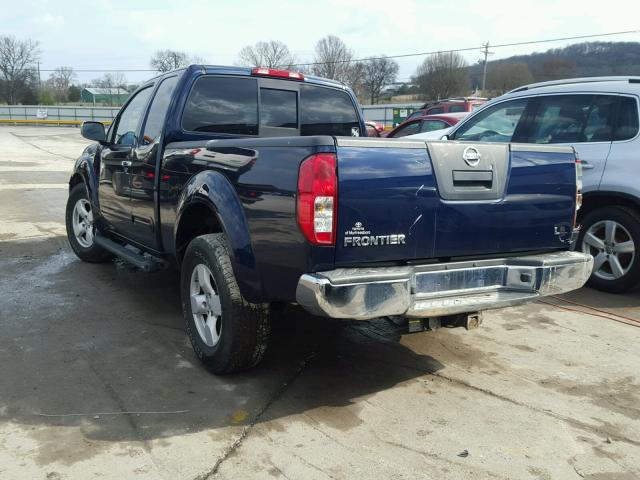 1N6AD06U67C439079 - 2007 NISSAN FRONTIER K BLUE photo 3