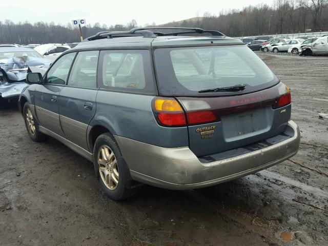 4S3BH686317617754 - 2001 SUBARU LEGACY OUT GREEN photo 3