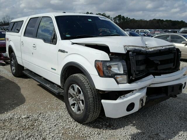 1FTFW1ET8EKE19467 - 2014 FORD F150 SUPER WHITE photo 1