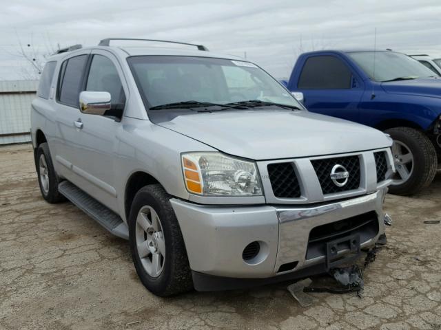 5N1AA08A44N728410 - 2004 NISSAN ARMADA SE SILVER photo 1