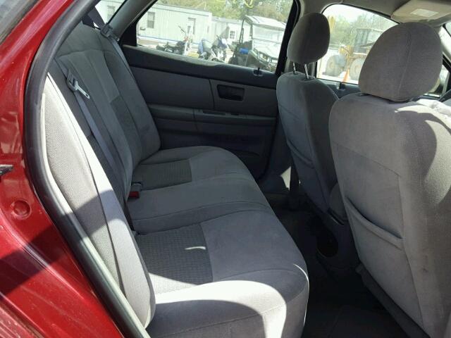 1FAFP53U07A125284 - 2007 FORD TAURUS SE BURGUNDY photo 6