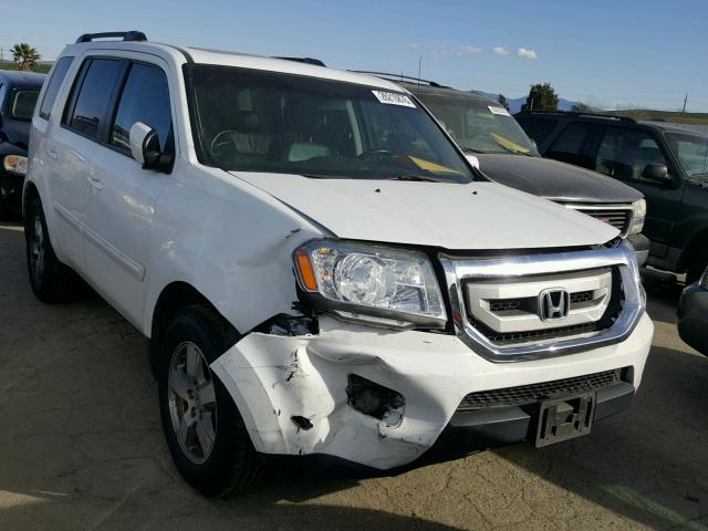 5FNYF4H54AB040173 - 2010 HONDA PILOT EXL WHITE photo 1