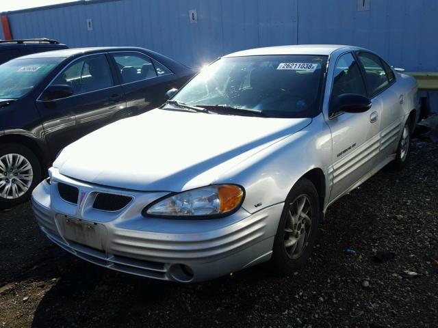 1G2NF52E62M582339 - 2002 PONTIAC GRAND AM S SILVER photo 2