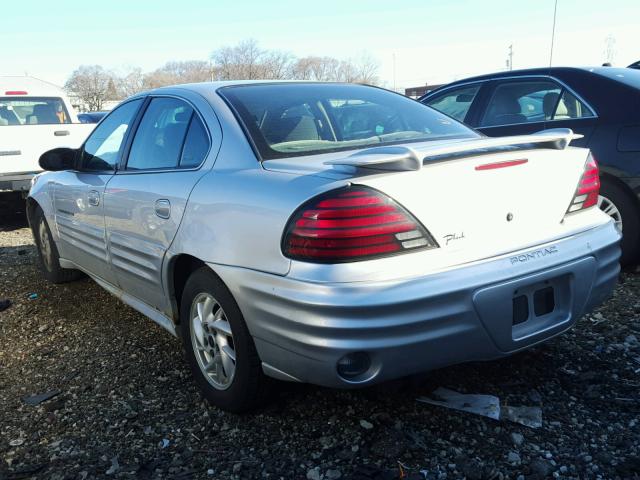 1G2NF52E62M582339 - 2002 PONTIAC GRAND AM S SILVER photo 3