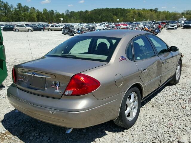 1FAFP53U12A103299 - 2002 FORD TAURUS SE GOLD photo 4