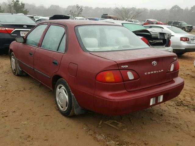 1NXBR12E6YZ313812 - 2000 TOYOTA COROLLA VE MAROON photo 3