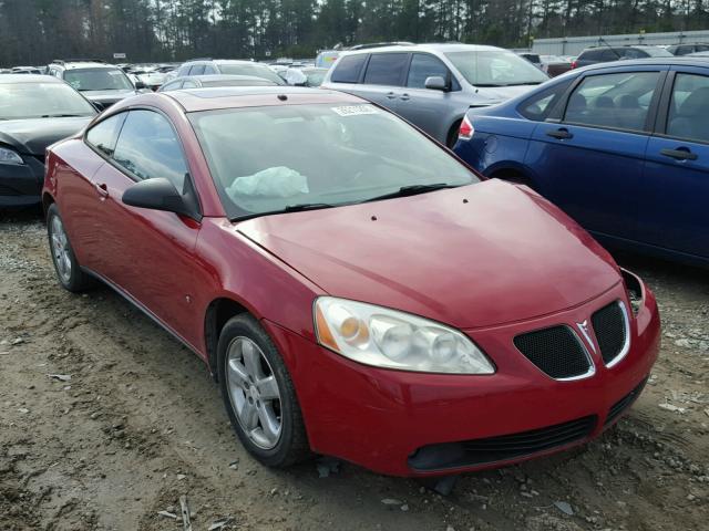 1G2ZH18N874131996 - 2007 PONTIAC G6 GT RED photo 1