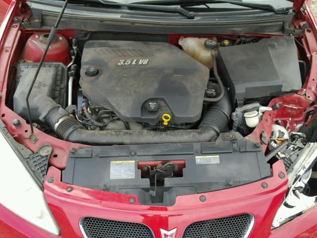 1G2ZH18N874131996 - 2007 PONTIAC G6 GT RED photo 7