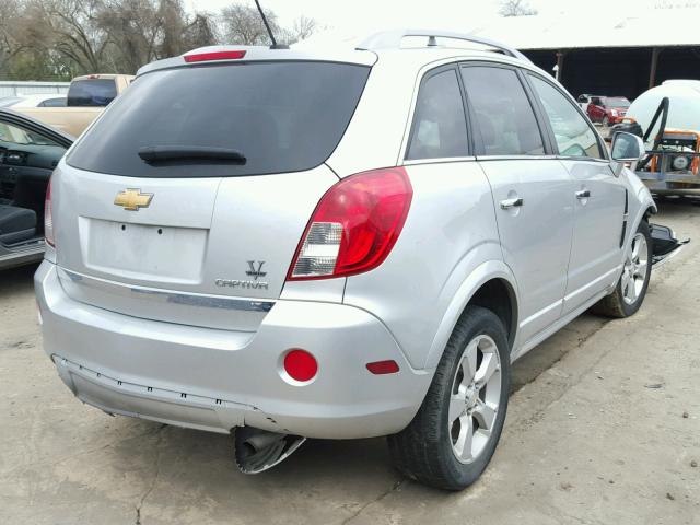 3GNAL3EK9ES595140 - 2014 CHEVROLET CAPTIVA LT SILVER photo 4