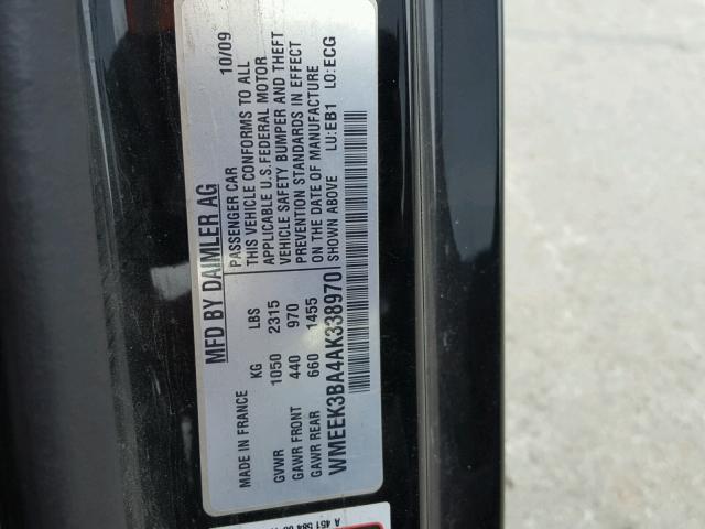 WMEEK3BA4AK338970 - 2010 SMART FORTWO PAS 灰色 照片 10