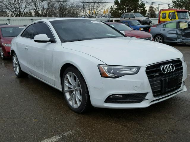 WAULFAFR4DA039520 - 2013 AUDI A5 PREMIUM WHITE photo 1