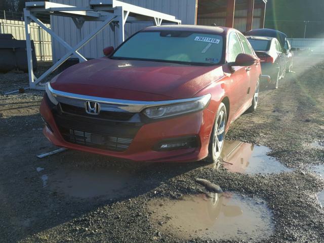 1HGCV1F51JA074094 - 2018 HONDA ACCORD EXL RED photo 2