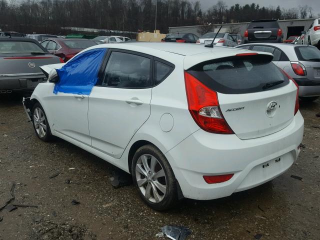 KMHCU5AE6DU061713 - 2013 HYUNDAI ACCENT GLS WHITE photo 3