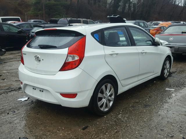 KMHCU5AE6DU061713 - 2013 HYUNDAI ACCENT GLS WHITE photo 4