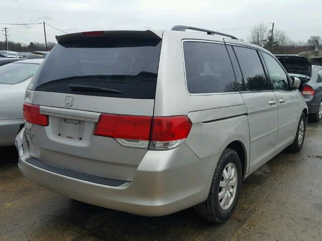 5FNRL38488B416219 - 2008 HONDA ODYSSEY EX SILVER photo 4