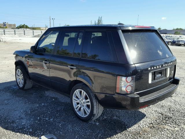 SALMF1D47BA345843 - 2011 LAND ROVER RANGE ROVE BLACK photo 3