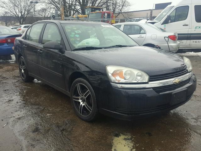 1G1ZS52FX5F268325 - 2005 CHEVROLET MALIBU BLACK photo 1