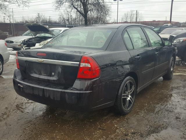 1G1ZS52FX5F268325 - 2005 CHEVROLET MALIBU BLACK photo 4