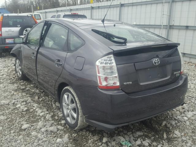 JTDKB20U073225450 - 2007 TOYOTA PRIUS GRAY photo 3