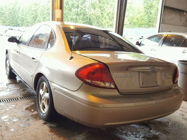 1FAFP53U64A132042 - 2004 FORD TAURUS SE TAN photo 3