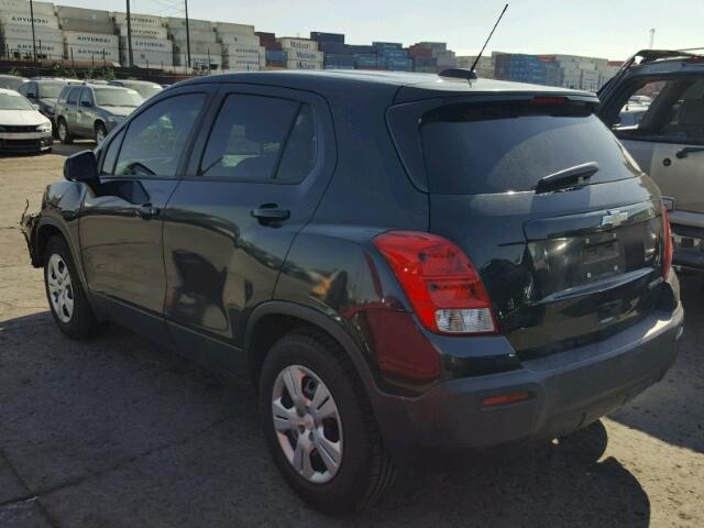 KL7CJKSBXFB100573 - 2015 CHEVROLET TRAX LS BLACK photo 3