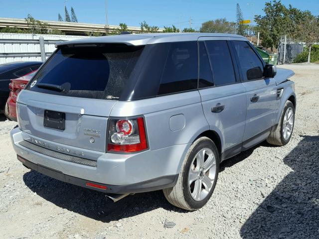 SALSH2E43BA273805 - 2011 LAND ROVER RANGE ROVE SILVER photo 4