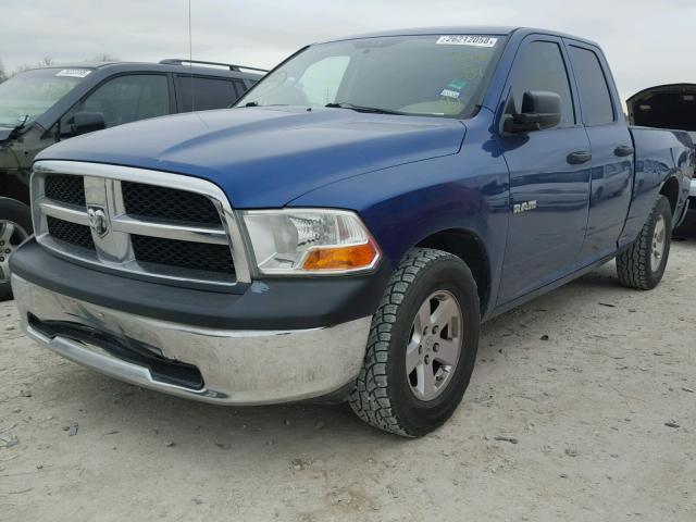 1D3HB18K69S754781 - 2009 DODGE RAM 1500 BLUE photo 2