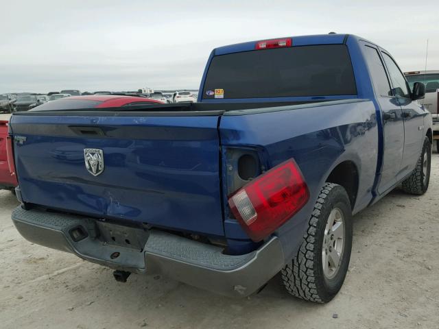 1D3HB18K69S754781 - 2009 DODGE RAM 1500 BLUE photo 4