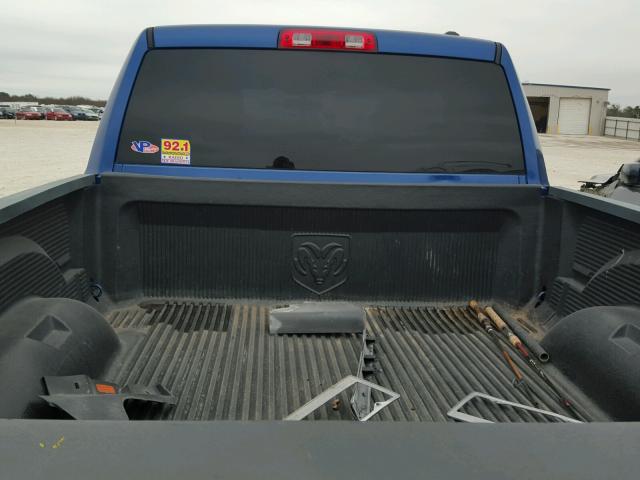 1D3HB18K69S754781 - 2009 DODGE RAM 1500 BLUE photo 6